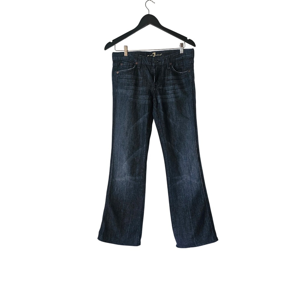 7 For All Mankind A Pocket Low Rise Bootcut Jeans‎ 28 Dark Wash Y2K Western